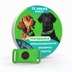 Pfotenglück™ Zeckenschutz-Anhänger für Hunde – Natürlicher Schutz bis zu 12 Monate