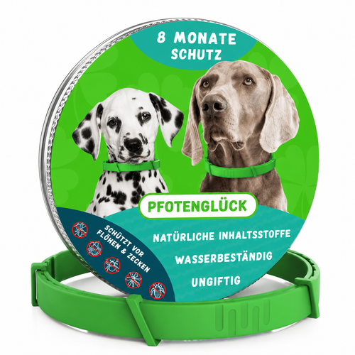 Natürlicher Floh- & Zeckenschutz-Anhänger für Hunde – 8 Monate Schutz